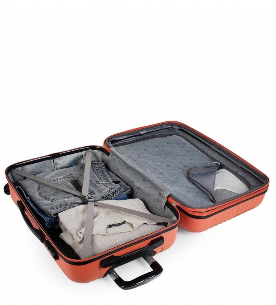 Mujer ITACA Viaje | Maleta De Viaje Grande Xl Rigida 4 Ruedas T71570 Antracita -76X49X30Cm-