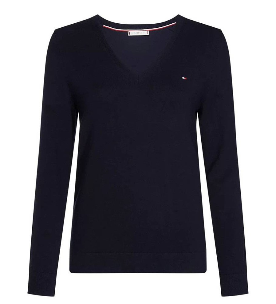 Mujer Tommy Hilfiger Sudaderas Y Jerseis | Jersey Stitch Marino