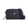 Mujer Tommy Hilfiger Bolsos | Bolso Cartera Iconic Con Monograma En Relieve Marino