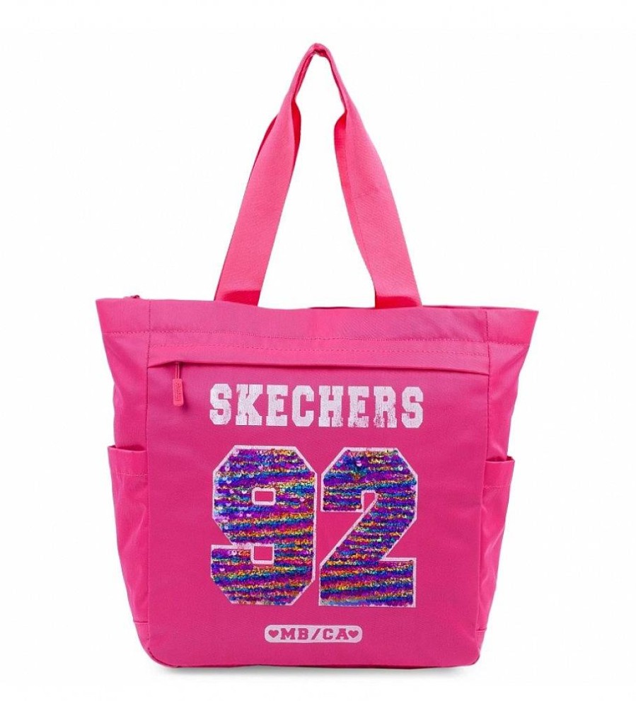 Mujer Skechers Bolsos | Bolso Tote Mujer S899 Rosa -30X33X12Cm-