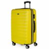 Mujer ITACA Viaje | Maleta De Viaje Grande 4 Ruedas Trolley 71270 Amarillo -68X47X30Cm-