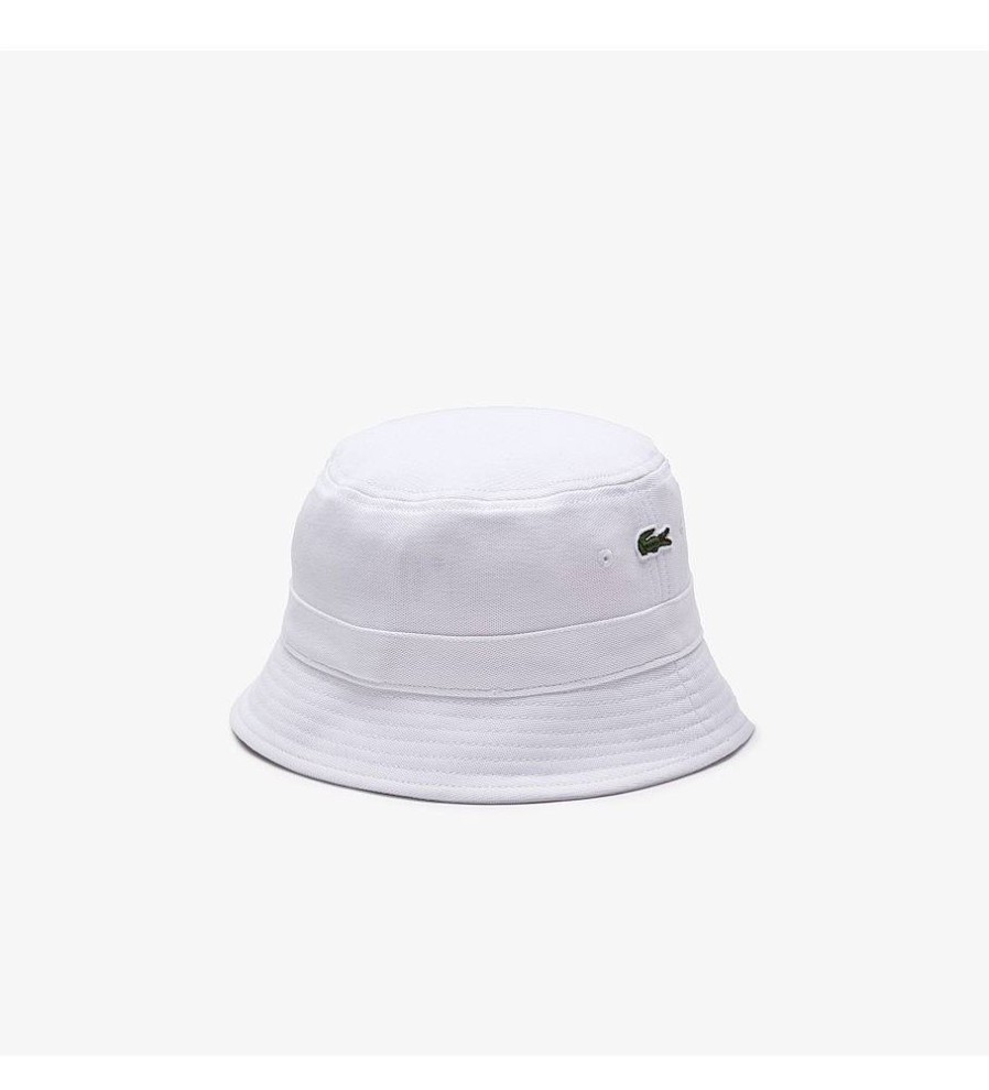 Mujer Lacoste Gorras Y Gorros | Gorro Pescador Blanco